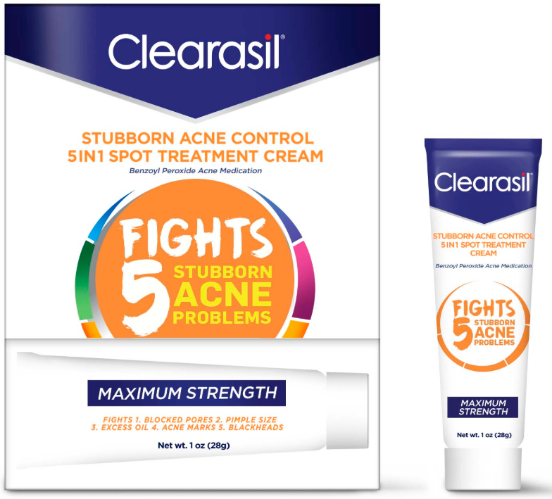 CLEARASIL® Stubborn Acne Control 5 in 1 Spot Treatment Cream
